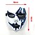 economico Illuminazione di Props di Halloween-luce al neon led maschera led maschera spaventosa di halloween cosplay party masque maschere mascherate costume di halloween carnevale bagliore oggetti di scena per feste