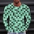 お買い得  男性の 3d t シャツ-男性用 Tシャツ グラフィック 勾配 メタリックシャツ クルーネック 衣類 3Dプリント アウトドア 日常 長袖 プリント ヴィンテージ ファッション デザイナー