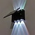 זול נורות קיר חוץ-שיפוע צבעוני סולארית מנורת קיר חיצונית עמיד למים ip65 למעלה למטה חיישן אור עם מתג מרפסת גן פנס רחוב מנורת קיר מנורת קיר חיצונית אורות סולארים