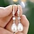 preiswerte Ohrringe-Damen Perlen Tropfen-Ohrringe Edler Schmuck Klassisch Kostbar Stilvoll Einfach Ohrringe Schmuck Weiß Für Hochzeit Party 1 Paar