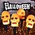 billiga Utomhus- och trädgårdsdisplayer-Halloween solcellslampor onda pumpa uteplatslampor läskigt lyser upp din utomhus jack o' lantern dekoration pumpa skalle spöke för halloween tacksägelsehelger