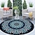 billiga mattor för vardagsrum och sovrum-etnisk stil retro mandala matta rund matta meditation nordisk balkong tebord vardagsrum dekorativ golvmatta