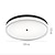 billiga Takfasta och semitakfasta taklampor-flush mount led rund taklampa 40/50cm svart ultratunn 3 färg taklampa för sovrum badrum vardagsrum kök 110-240v