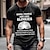 voordelige 3D-T-shirt voor heren-Voor heren T-shirt Grafisch Brief Strakke ronde hals Kleding 3D-afdrukken Buiten Dagelijks Korte mouw Afdrukken Vintage Modieus Ontwerper