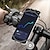 お買い得  バイク用ラゲッジ＆バッグ-360 度回転可能なシリコン自転車電話ホルダーバランス車オートバイスタンドブラケット