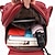 cheap Backpacks &amp; Bookbags-Women&#039;s Backpack Mini Backpack Outdoor Daily Solid Color PU Leather Adjustable Large Capacity Waterproof Buckle Zipper Wine Red Black White