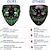 voordelige Noviteiten-halloween masker led gloed zwart v masker spookwandeling dans koud licht masker