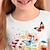 Недорогие 3d платья для девочек-Девушки &#039; 3D Графика Цветочный принт Платье Длинный рукав 3D печать Лето Осень Для занятий спортом Повседневные Праздники Симпатичные Стиль На каждый день Красивый Дети 3-12 лет