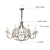cheap Candle-Style Design-Modern Clear Crystal Chandelier Adjustable 1/6/8 Lights Crystal Glass Flush Mount Hanging Ceiling Pendant Light Classic Candle Style Lighting Fixture E12/E14 for Bedroom Living Room Hallway Entry 110-240V