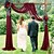 billige Vandtætte Gardiner-bryllup bue drapering stof chiffon stof draperi bryllup ceremoni reception swag dekorationer 70*550cm