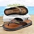 ieftine Șlapi Bărbați &amp; Flip-Flops-Bărbați Papuci Papuci flip-flop Papuci de plajă Casual Stiluri de Plajă În aer liber Plajă PVC Respirabil Comfortabil Anti-Alunecare Loafer Maro Kaki Vară