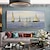 billiga Landskapsmålningar-handgjord handmålad oljemålning väggkonst abstrakt blått hav båtmålningar heminredning dekor rullad duk utan ram osträckt
