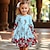 cheap Girl&#039;s 3D Dresses-Girls&#039; 3D Graphic Floral Dress Long Sleeve 3D Print Summer Spring Fall Sports &amp; Outdoor Daily Holiday Cute Casual Beautiful Kids 3-12 Years Casual Dress A Line Dress Above Knee Polyester Regular Fit
