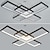 Χαμηλού Κόστους Φώτα Οροφής με Dimmer-Φωτιστικό οροφής led 55/78cm Σχεδίαση γεωμετρίας 3/5 φωτός με ρυθμιζόμενο αλουμίνιο βαμμένα φινιρίσματα πολυτελείας μοντέρνου στυλ κρεμαστά φωτιστικά κρεβατοκάμαρας 110-240v ρυθμιζόμενα μόνο με
