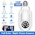 cheap Indoor IP Network Cameras-1080P/720P Wifi E27 Bulb Surveillance Camera Full Color Night Vision Motion Detection 4x Digital Zoom 2 Way Voice Indoor Baby Monitor Home Security Netcam