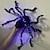 cheap Halloween Lights-Giant Halloween Spider Decoration Light Up Spider Web for Spooky Indoor &amp; Outdoor Parties Halloween Luminous Spider Web Triangular Web Fan-Shaped Web Luminous Spider Electric Plush Big Spider