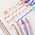 cheap Painting, Drawing &amp; Art Supplies-6/12pcs Magic Color Changing Highlighter Set, Double Tip Chisel Tip 12 Soft Colors Fluorescent Markers, Rainbow Pen Journal Cartoon DIY Notes Painting, Easter Decoration, Art Supplies