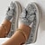cheap Women&#039;s Slip-Ons &amp; Loafers-Women&#039;s Slip-Ons Bling Bling Shoes Plus Size Platform Sneakers Outdoor Daily Solid Color Summer Rhinestone Flat Heel Round Toe Elegant Casual Comfort PU Loafer Silver Black Pink