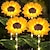 tanie Światła ścieżki i latarnie-Słonecznik słoneczny led świecący słup dziedziniec symulacja roślina lampa przyjęcie świąteczne krajobraz lampa dekoracyjna lampa podłogowa na trawnik
