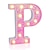 お買い得  装飾ライト-LED レターライト ライトアップ ピンクの文字 グリッター アルファベット文字サイン バッテリー駆動 夜の光 誕生日パーティー 結婚式 女の子 ギフト ホームバー クリスマス装飾 ピンクの文字