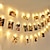 voordelige LED-lichtstrengen-1m 3M 6m Verlichtingsslingers 10/20/40 LEDs 1 set Warm wit Foto Clip LED Lichtslingers Vakantie 5 V