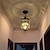 voordelige Kroonluchters-kroonluchter plafondlamp 1-lichts kroonluchter kristal 32cm modern modern hanglamp hangende plafondlamp voor slaapkamer woonkamer eetkamer zwart/wit 110-240v