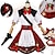 cheap Anime Costumes-Inspired by Genshin Impact Klee Anime Cosplay Costumes Japanese Halloween Cosplay Suits Cosplay Wigs Cosplay Shoes For Women&#039;s Girls&#039;