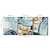 levne Abstraktní malby-Manuální Ručně vyrobeno Hang-malované olejomalba Ručně malované Horizontální Květinový / Botanický motiv Klasické Moderní Obsahovat vnitřní rám