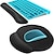 economico Tappetini per mouse-1 set tappetino per mouse in spugna di memoria nera tastiera meccanica da gioco poggiapolsi antiscivolo cuscino ergonomico per il supporto del polso della mano