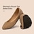 billige Flade sko til kvinder-Dame Fladsko Slip-Ons Plus størrelse Komfort Sko Daglig Helfarve Flade hæle Kvadratisk Tå Mode Minimalisme Satin Hjemmesko Vinrød Sort Hvid