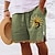 cheap Men&#039;s Graphic Shorts-Men&#039;s Board Shorts Swim Shorts Swim Trunks Zipper Pocket Elastic Waist Graphic Prints Comfort Breathable Short Casual Daily Holiday Vintage Ethnic Style Blue Brown Micro-elastic