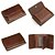 cheap Card Holders &amp; Cases-Vintage Genuine Leather Mens Trifold Wallet with Coin Pocket