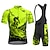 cheap Men&#039;s Clothing Sets-21Grams Men&#039;s Cycling Jersey with Bib Shorts Short Sleeve Mountain Bike MTB Road Bike Cycling Yellow Red Blue Graphic Bike Quick Dry Moisture Wicking Spandex Sports Graphic Clothing Apparel