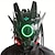 ieftine Novelty-mască cyberpunk mască rotundă luminoasă împletitură festival de muzică mască cu lumină LED cosplay aplicație mobilă cosplay, mască mecanică futuristă science fiction halloween cosplay măști samurai,