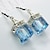cheap Earrings-Women&#039;s Earrings Classic Precious Fashion Simple Earrings Jewelry White / Red / Blue For Wedding Party 1 Pair