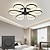 cheap Dimmable Ceiling Lights-LED Ceiling Light Lotus Design Ceiling Lamp Modern Artistic Metal Acrylic Style Stepless Dimming Bedroom Painted Finish Lights ONLY DIMMABLE WITH REMOTE CONTROL 85-265V