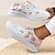 cheap Women&#039;s Sneakers-Women&#039;s Sneakers Flats Slip-Ons Plus Size Flyknit Shoes Outdoor Daily Solid Color Summer Rhinestone Flat Heel Round Toe Casual Comfort Minimalism Walking Tissage Volant Loafer White &amp; Red White Yellow