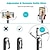 olcso Szelfibotok-Selfie bot Bluetooth Összecsukható Max. Hosszúság 68 cm Kompatibilitás Univerzális Android / iOS Univerzalno