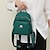 abordables Mochilas-Mujer mochila Mini mochila Escuela Diario Color sólido Nailon Impermeable Cremallera Negro Verde Claro Rojo