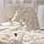 cheap Blankets &amp; Throws-Super Soft Faux Fur Throw Blanket Royal Luxury Cozy Plush Blanket use for Couch Sofa Bed Chair, Reversible Fuzzy Faux Fur Velvet Blanket