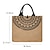 cheap Handbag &amp; Totes-Women&#039;s Handbag Tote Linen Shopping Daily Buckle Large Capacity Foldable Lightweight Solid Color Folk khaki
