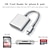 cheap USB Hubs-Dual Sd Card Reader Supports SD and TF Card Trail Portable Micro Sd Card Reader No Application Required for Camera iPhone iPad