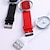 abordables Montres à Quartz-montre à quartz pointeur rond minimaliste cadran clair montre-bracelet de nouveauté avec bracelet en cuir pour femmes hommes