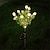 billige Pathway Lights &amp; Lanterns-solar gardenia jasminoides simulering lanterne ledet hagedekorasjon plen lanterne utendørs vanntett atmosfære lampe 1 stk