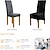 cheap Dining Chair Cover-6 Pcs Stretch Dining Chair Covers, Burgundy XL/Oversized Spandex High Back Large Velvet Chair Cover Slipcover for Wedding Dining Room Kitchen Hotel Table Banquet