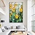 billiga Blom- och växtmålningar-handgjorda handmålade oljemålning väggkonst abstrakt stora blomma målningar heminredning dekor rullad duk utan ram osträckt
