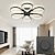 cheap Dimmable Ceiling Lights-LED Ceiling Light Lotus Design Ceiling Lamp Modern Artistic Metal Acrylic Style Stepless Dimming Bedroom Painted Finish Lights ONLY DIMMABLE WITH REMOTE CONTROL 85-265V