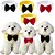 preiswerte Bekleidung &amp; Accessoires-Hunde Katzen Krawatte / Fliege Modisch Kuschelig Einstellbar Wasserdicht Atmungsaktiv Weich Waschbar Outdoor Casual Hundebekleidung for Bichon Frise Spitz kleines Haustier Schmetterling Small