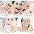 abordables Protección personal-Cepillo de limpieza facial eléctrico 4 en 1, masajeador facial, kit facial, cepillo de lavado de cara, máquina facial, cepillo exfoliante y masajeador facial, kit de spa para la piel, eliminación de