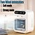 abordables Ventilateurs-Portable rechargeable 2 vitesses réglage refroidisseur vent pulvérisateur grand angle ajuster avec réservoir d&#039;eau de 500 ml pour ventilateur de refroidissement d&#039;air de bureau à domicile